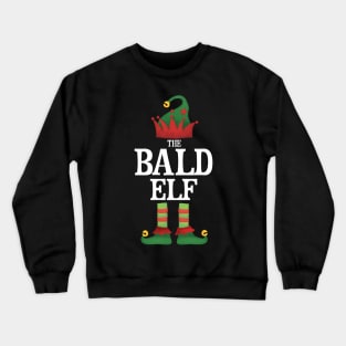 Bald Elf Matching Family Group Christmas Party Pajamas Crewneck Sweatshirt